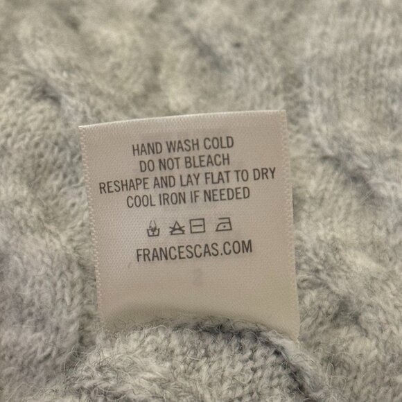 Blue Rain Women's Turtleneck Pullover Cable Knit Cropped Sweater, Gray, S, NWOT - Picture 8 of 8